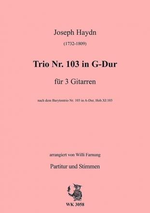 Farnung, Willi  - Haydn - Trio 103 in A-Dur fr 3 Gitarren