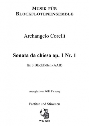 Farnung, Willi  - Corelli - Sonata da chiesa fr 3 BFL AAB