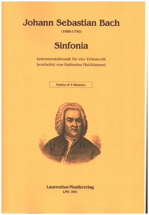 Sinfonia fr vier Violoncelli Partitur und Stimmen