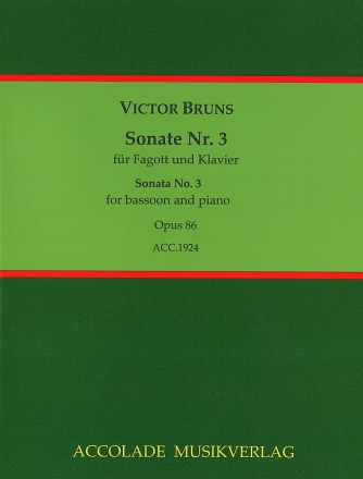 Sonate Nr.3 op.86 fr Fagott und Klavier