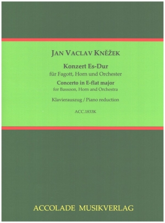 Konzert Es-Dur fr Fagott, Horn und Orchester Klavierauszug mit Solostimmen