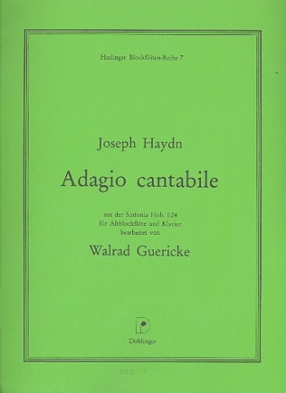 Adagio cantabile aus der Sinfonia Hob.I:24 fr Altblockflte und Klavier