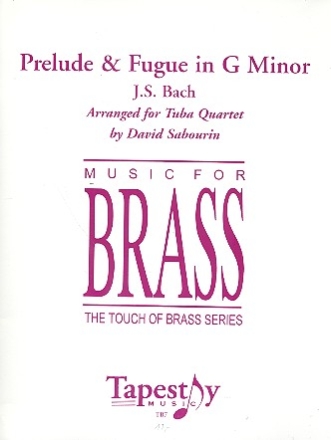 Prelude and Fugue in g  Minor for 4 tubas score and parts