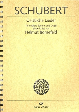 Geistliche Lieder fr Gesang (mittel) und Orgel