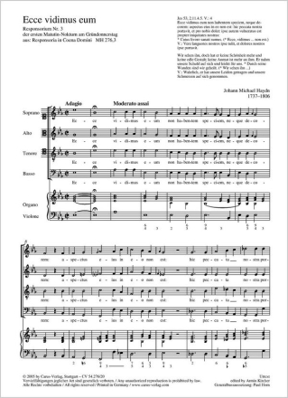 Ecce vidimus eum Coro SATB, (Bc) P