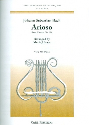 Arioso from Cantata 156 for viola and piano