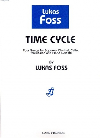 Time Cycle for aoprano, clarinet, cello, percussion and piano-celesta score and parts