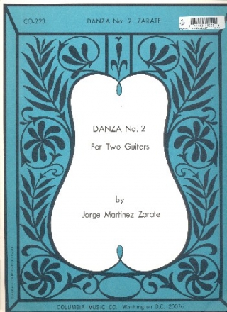 Danza no.2 for 2 guitars score