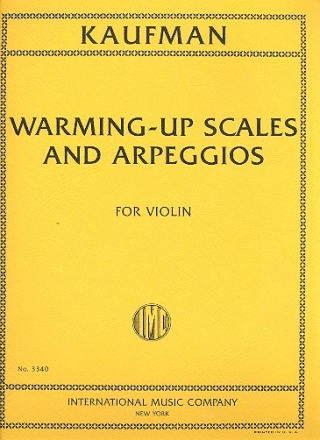 Warming-up Scales and Arpeggios for violin