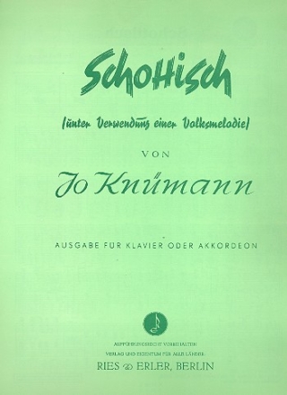 Schottisch fr Klavier (Akkordeon)