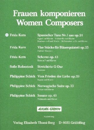 Spanischer Tanz op.24,1 fr Klarinette und Klavier