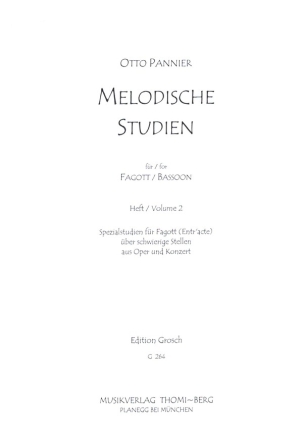 Melodische Studien Band 2 fr Fagott