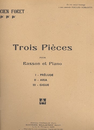 3 Pices pour basson et piano