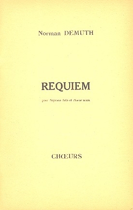 Requiem pour soprano solo et choeur mixte partition choeur