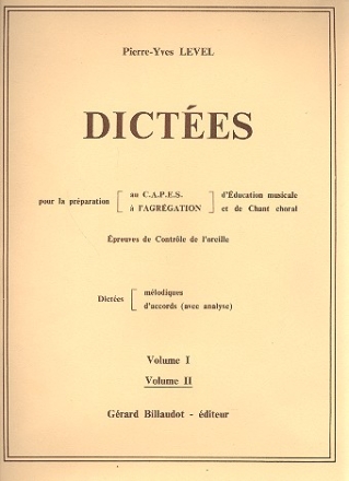 Dictes pour la prparation d'education musicale et de chant choral vol.2