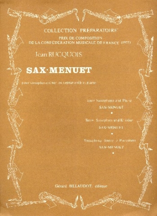 Sax-Menuet pour saxophone tnor (soprano) et piano