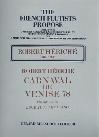 Carnaval de Venise 78 pour flte et piano