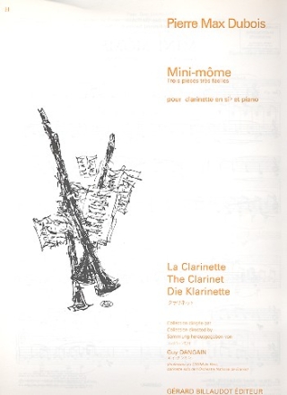 Mini-Mme - 3 pices trs faciles pour clarinette et piano