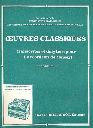 Oeuvres classiques vol.4 pour accordon