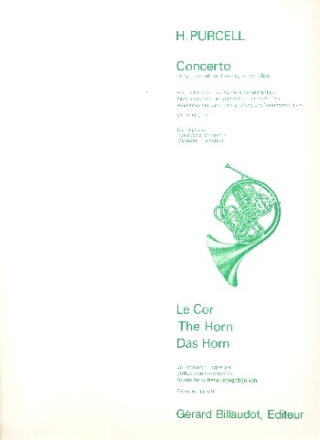 Concerto pour cor et orchestre  cordes pour cor et piano