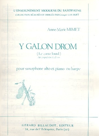 Y galon drom pour saxophone alto et piano (harpe)