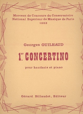 Concertino no.1 pour hautbois et piano