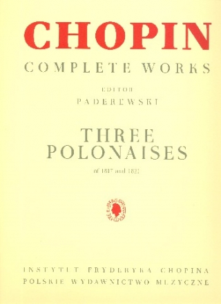 3 Polonaises for piano