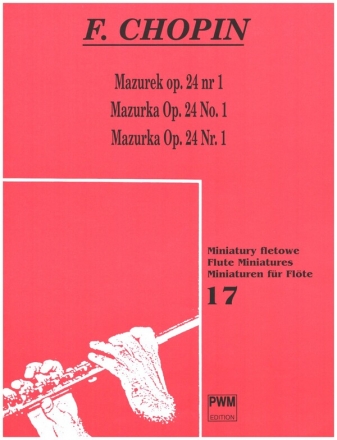 Mazurka op.24,1 for flute and piano