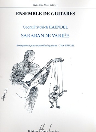 Sarabande varie pour 5 guitares (ensemble) partition et parties