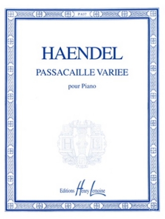 Passacaille varie  pour piano