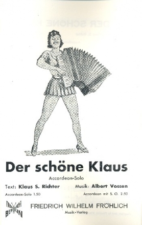 Der schne Klaus: fr Salonorchester