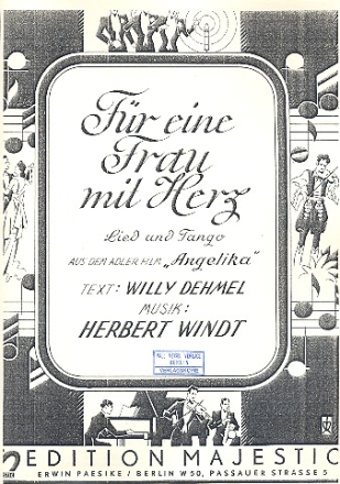 Fr eine Frau mit Herz: Einzelausgabe Gesang und Klavier