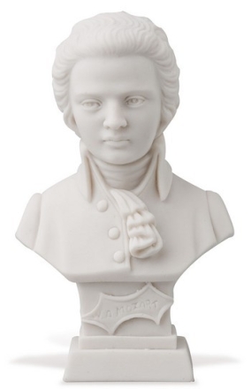 Bste Mozart 11 cm Alabaster