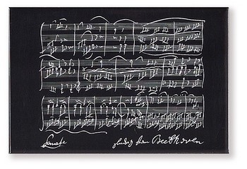 Magnet Beethoven Schwarz - 5,3x7,8cm