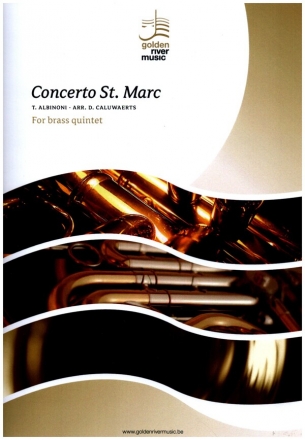 Concerto St. Marc for brass quintet (piccolo, trumpet, horn, trombone, tuba) score and parts