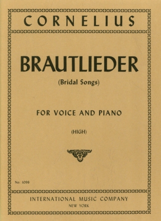 Brautlieder (Bridal Songs) for high voice and piano