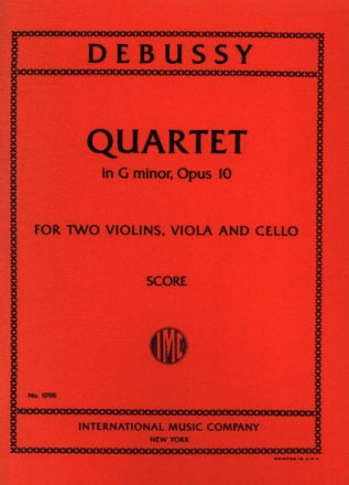 String Quartet g minor op.10 2 Geigen, Bratsche und Violoncello Studienpartitur