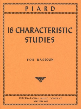 16 characteristic Studies for bassoon