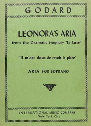 Godard, Benjamin Leonora's Aria Sopran und Klavier Partitur (zugleich Spielpartitur)