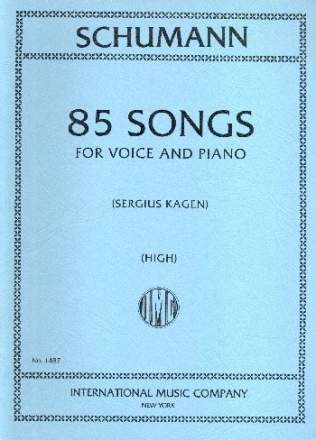 85 Songs for high voice and piano