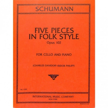 Five Pieces in Folk Style Op.102 Violoncello und Klavier Partitur und Stimmen