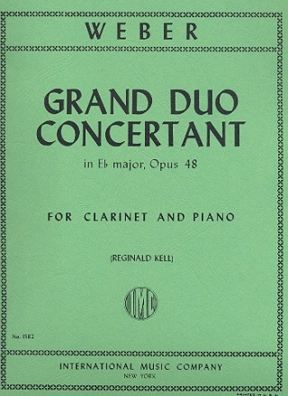 Grand Duo Concertant  e flat major op.48 for clarinet and piano