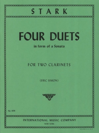 Four Duets 2 Klarinetten Partitur (zugleich Spielpartitur)