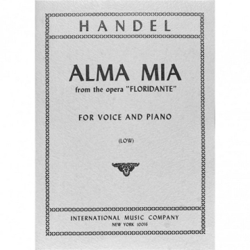 Alma mia tiefe Stimme und Klavier Partitur (zugleich Spielpartitur)