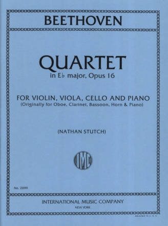 Quartet Eb Major for violin, viola, cello and piano