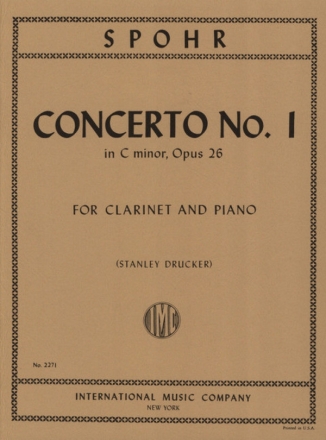 Spohr, 4 Concerti no.1 c minor op.26 for clarinet and piano