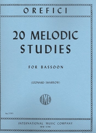 20 melodic studies for bassoon