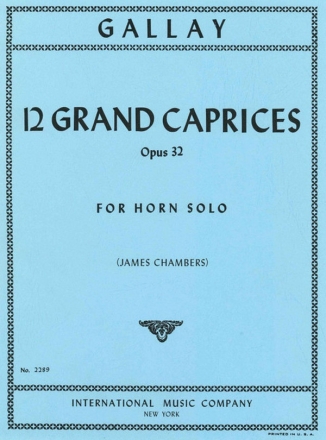 Gallay, 12 grand caprices op.32 for horn