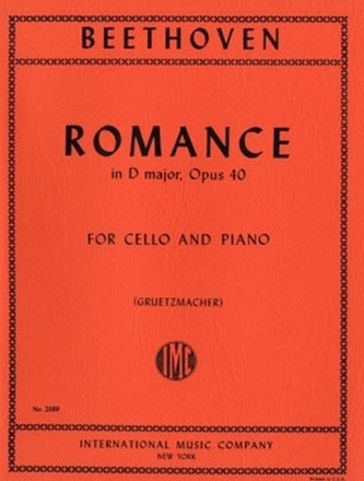 Romance no.1 G major op.40 for cello and piano