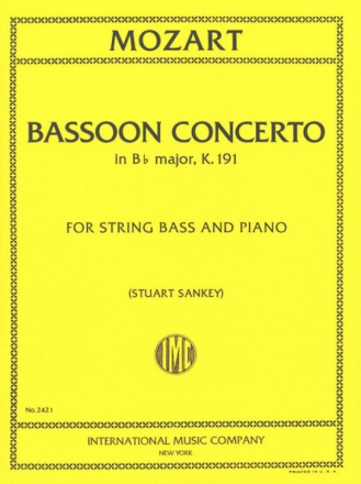 Bassoon Concerto for string bass and piano